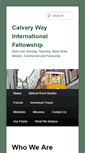 Mobile Screenshot of calvarywayintl.com